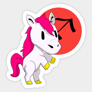 sagittarius bean Sticker